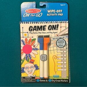 NWT Melissa & Doug- On the Go Wipe Off Activity Pad